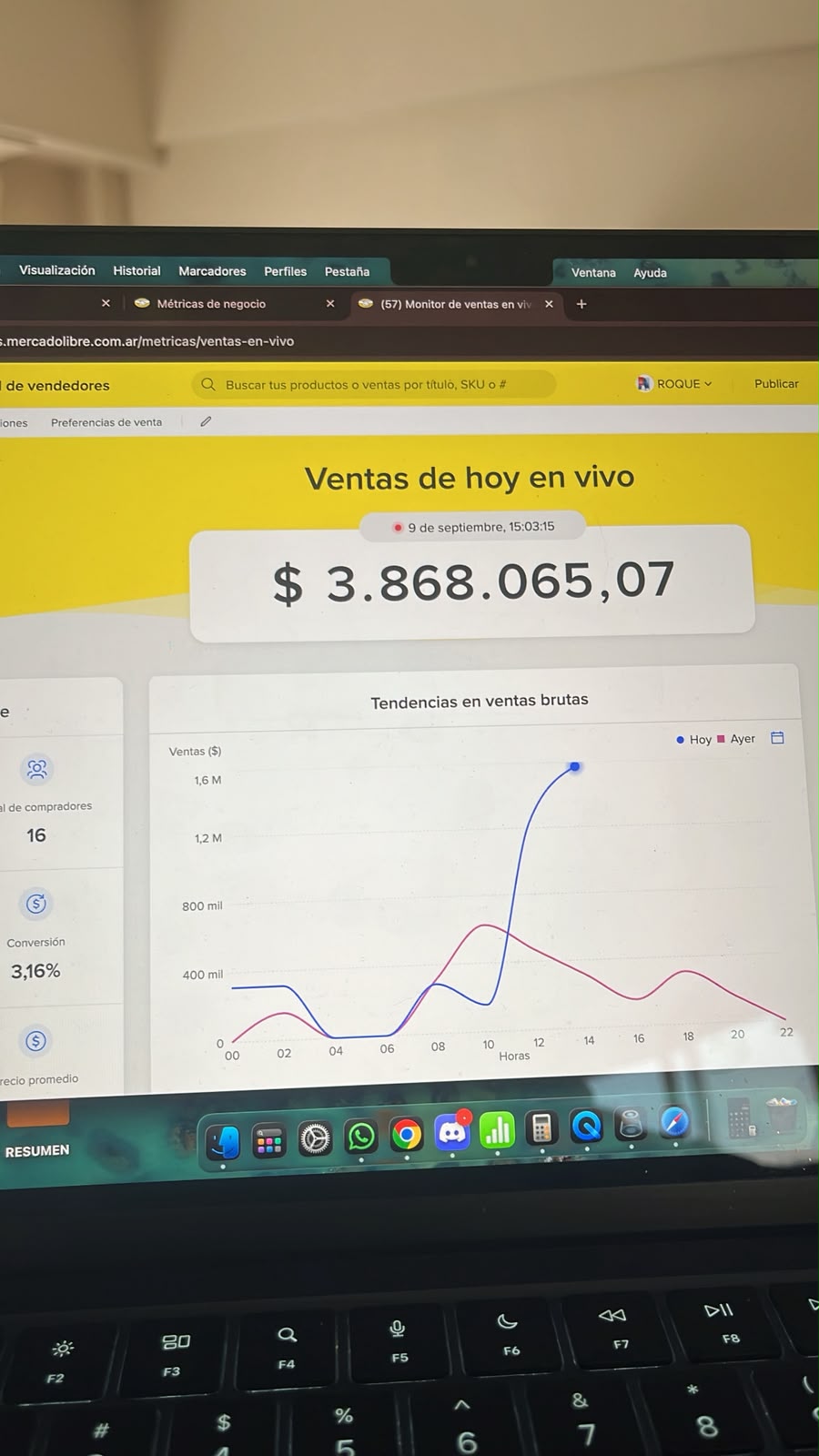 Resultado real en Mercado Libre: ventas, envíos y operación, captura 1 de 10